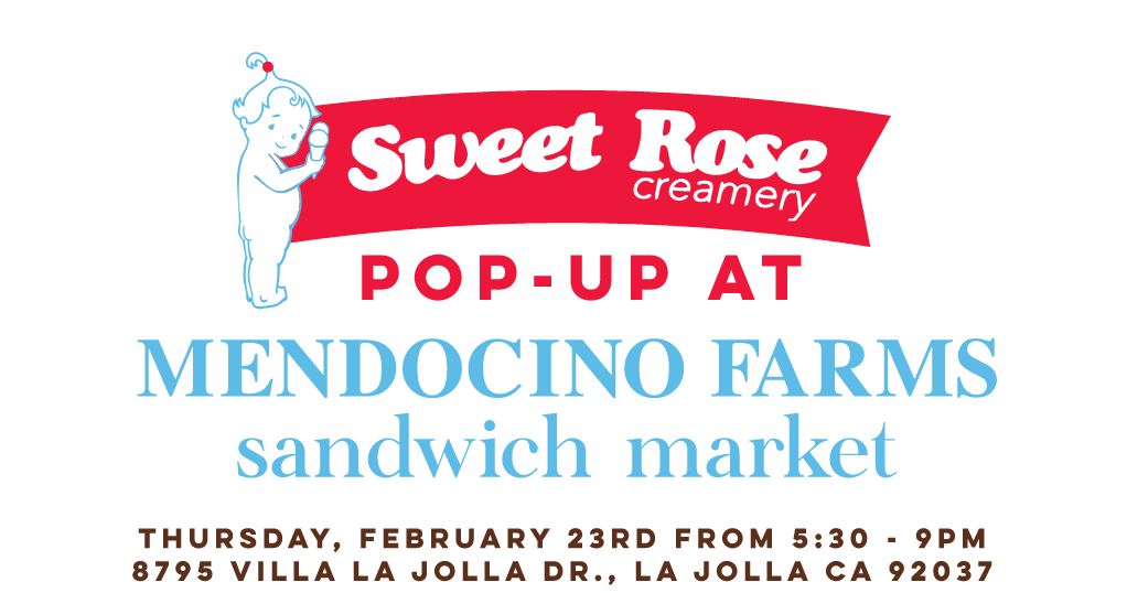 Sweet Rose Pop-Up at Mendo La Jolla!