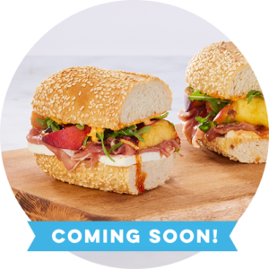 Hot Honey Peach & Prosciutto Sandwich