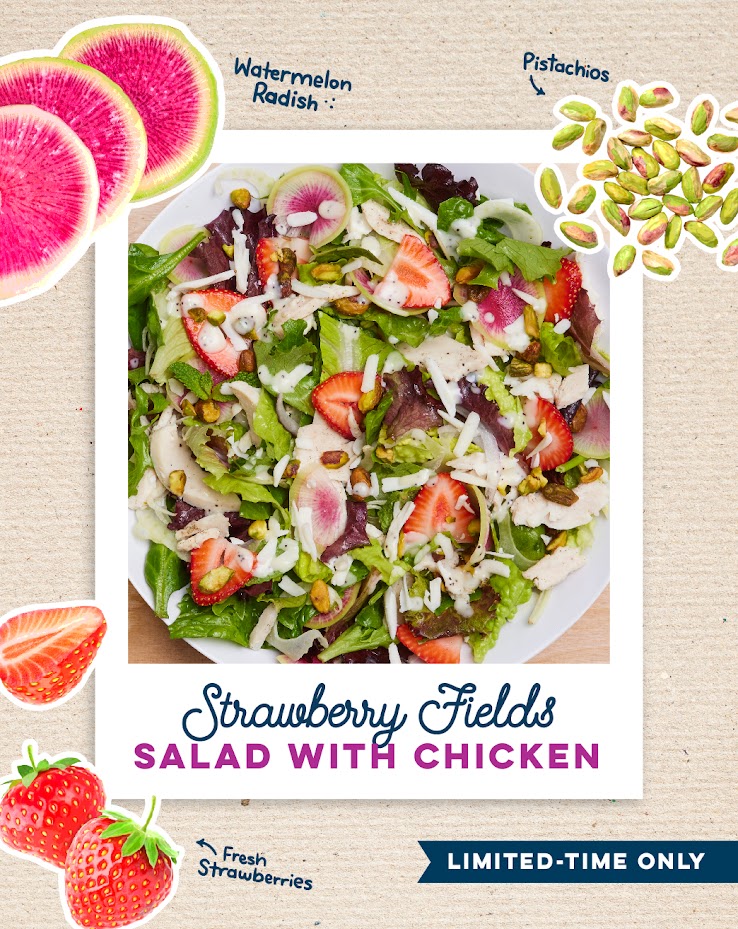 Strawberry Fields Salad with Chicken