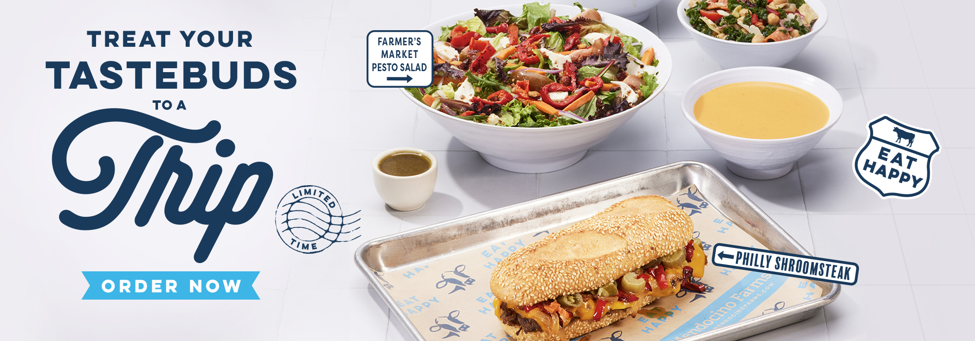 Treat your tastebuds to a trip with our new limited-time menu